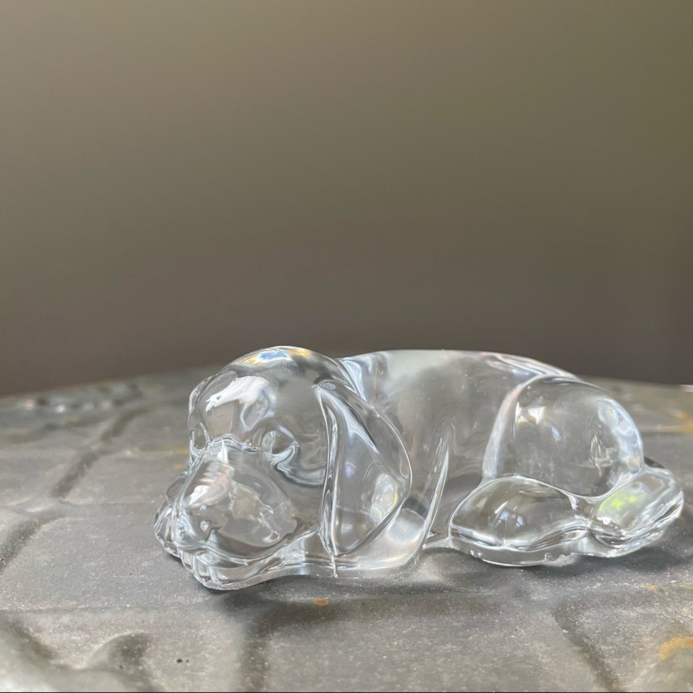 Princess House Crystal Dog